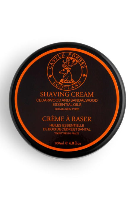 Castle Forbes scheercrème Cederhout & Sandelhout 200ml - Manandshaving - Castle Forbes