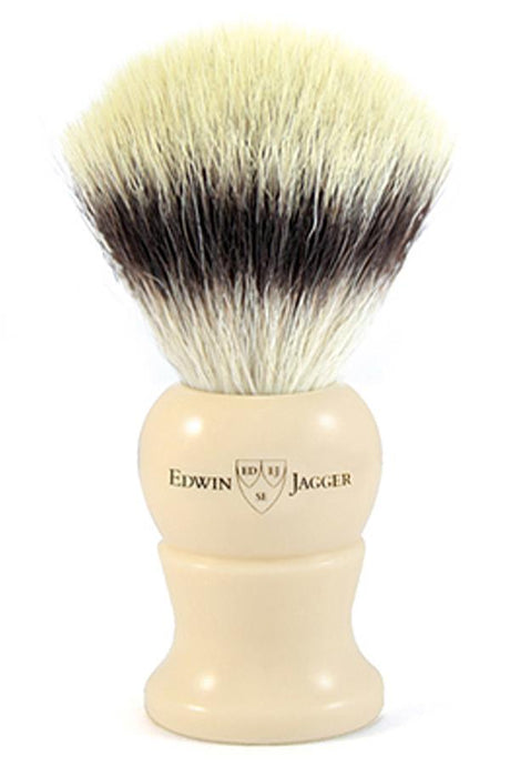 Edwin Jagger scheerkwast synthetische haar wit M - Manandshaving - Edwin Jagger