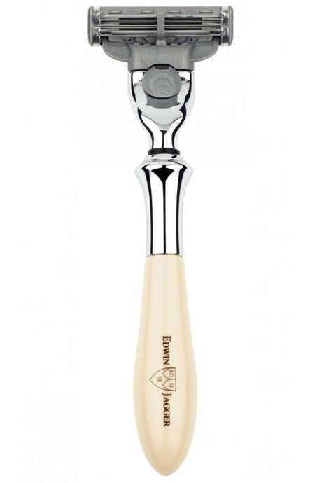Edwin Jagger scheermes Mach3 Plaza wit - IVPM3 - Manandshaving - Edwin Jagger