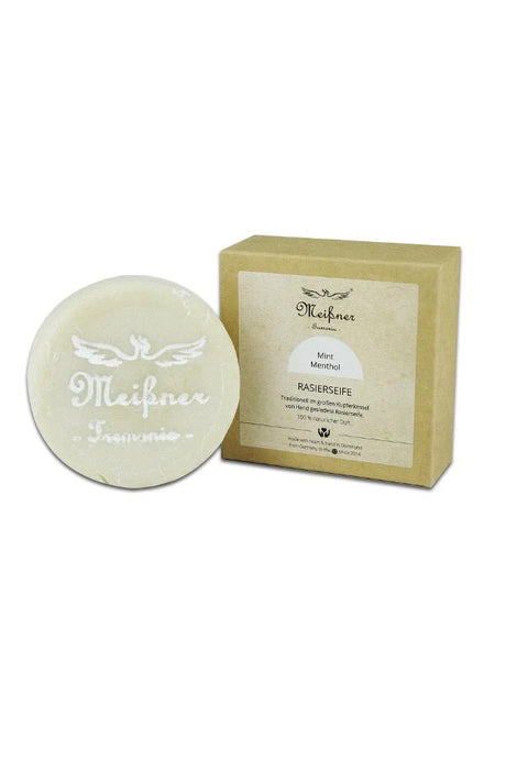 Meissner Tremonia scheerzeep Mint Menthol 95gr - Manandshaving - Meissner Tremonia