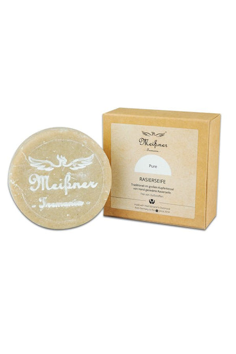Meissner Tremonia scheerzeep Pure 95gr - Manandshaving - Meissner Tremonia