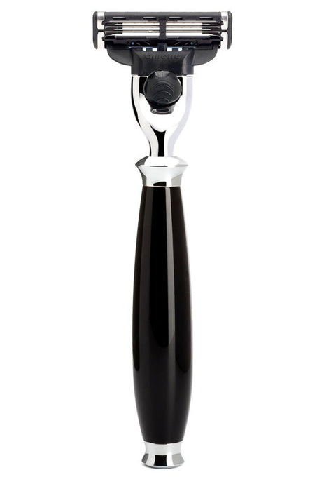 Muhle scheermes Mach3 PURIST zwart chroom - Manandshaving - Muhle