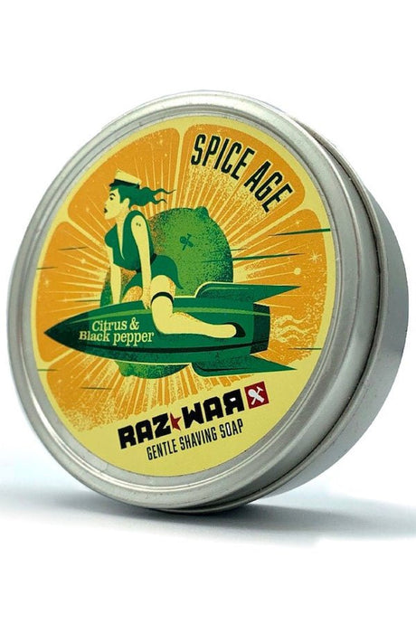 Raz*War ambachtelijke scheerzeep Spice Age 100gr - Manandshaving - Raz*War