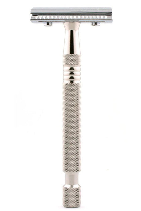 TIMOR double edge safety razor chroom 100mm handvat - Manandshaving - TIMOR