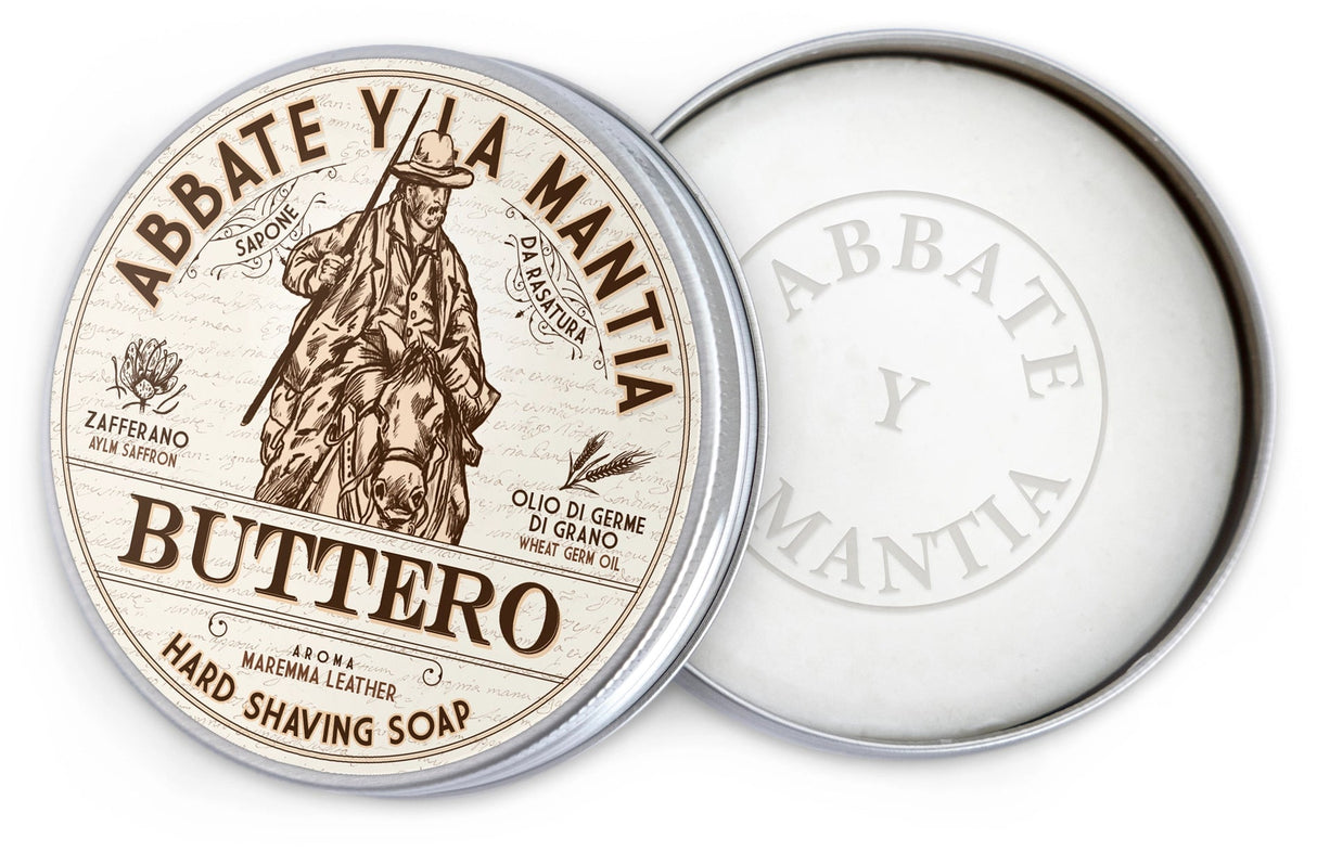 Abbate Y La Mantia scheerzeep BUTTERO 80gr - Manandshaving - Abbate Y La Mantia