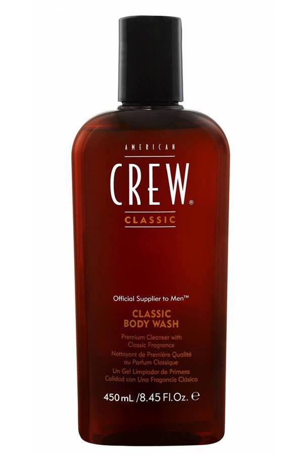 Shampooing American Crew Classic 3-en-1 - 450 Ml, Nettoyant, Gel Douche Et Parfum Pour Hommes