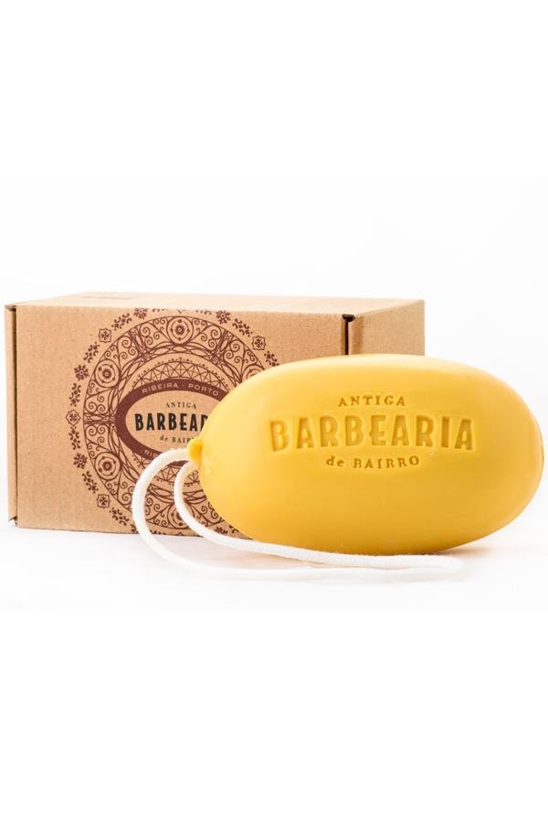 Antiga Barbearia de Bairro zeep aan een koord Ribeira do Porto 350gr - Manandshaving - Antiga Barbearia de Bairro