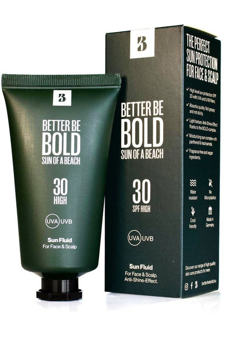 Better be Bold Sun Fluid for Face & Scalp SPF30 50ml - Manandshaving - Better be Bold