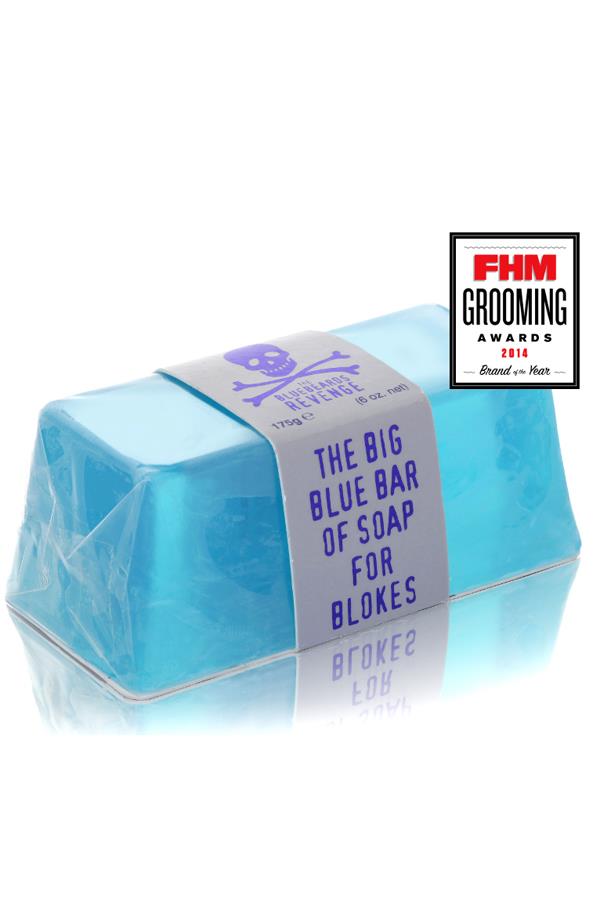 Bluebeards Revenge Big Blue Bar of Soap for Blokes badzeep 175gr - Manandshaving - Bluebeards Revenge