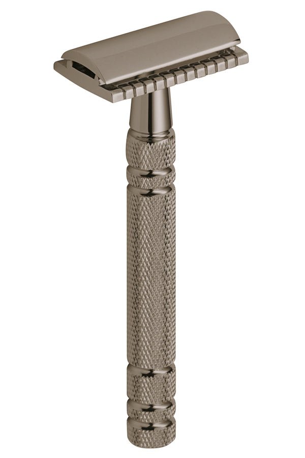 Boker double edge safety razor Boraso Gunmetal Grey - Manandshaving - Boker