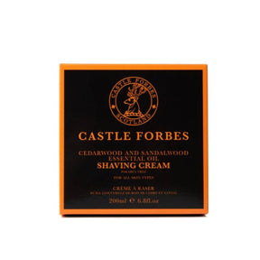Castle Forbes scheercrème Cederhout & Sandelhout 200ml - Manandshaving - Castle Forbes