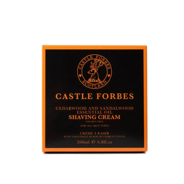 Castle Forbes scheercrème Cederhout & Sandelhout 200ml - Manandshaving - Castle Forbes