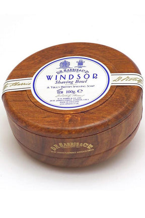 DR Harris scheerzeep Windsor in houten kom 100gr - Manandshaving - DR Harris