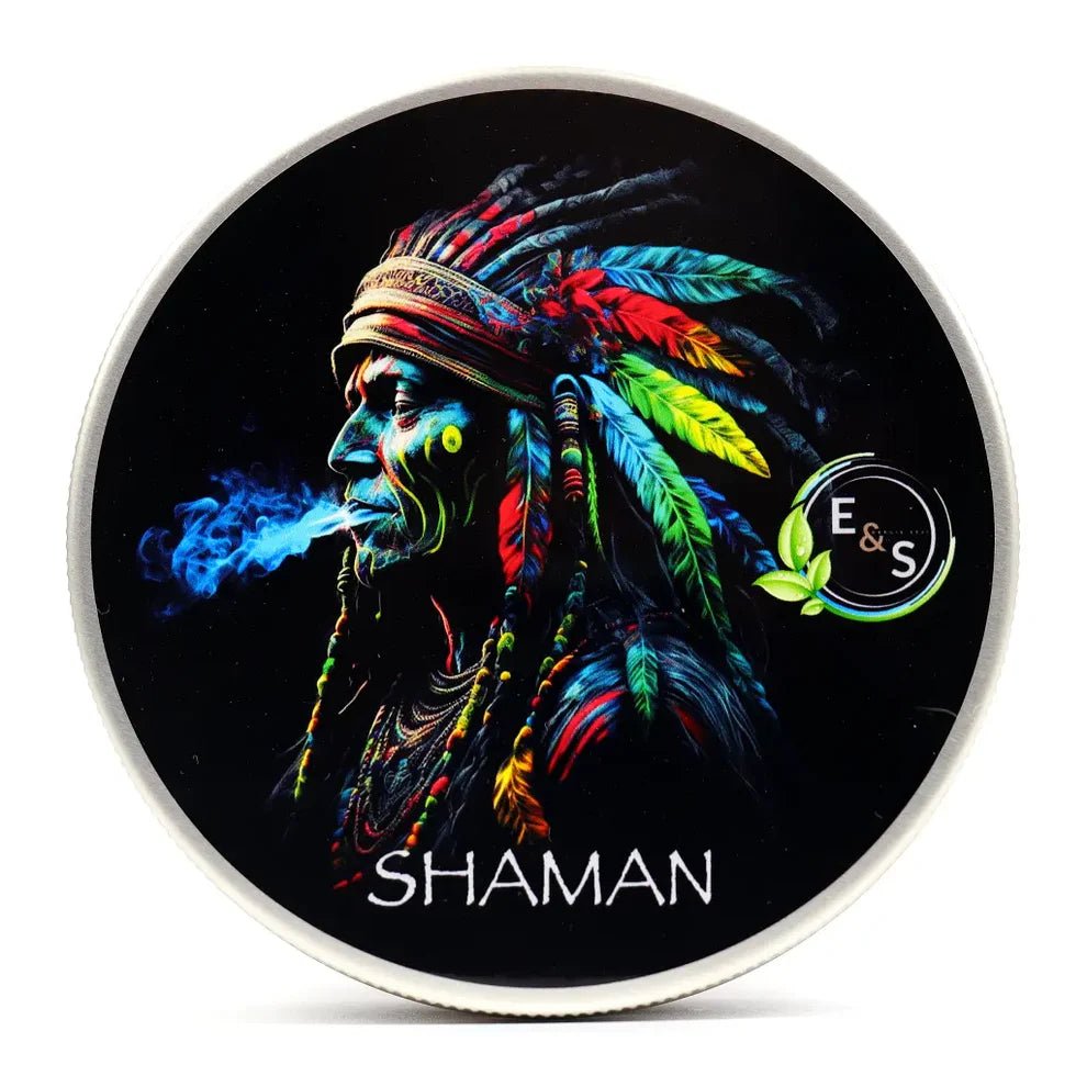 E & S Rasage vegan scheercrème SHAMAN 125ml - Manandshaving - E & S Rasage Traditionnel
