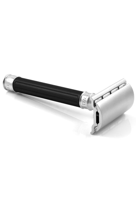 Edwin Jagger 3ONE6 double edge safety razor Black RVS - Manandshaving - Edwin Jagger 3ONE6