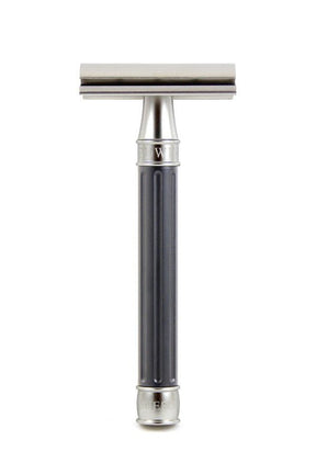 Edwin Jagger 3ONE6 double edge safety razor Gunmetal RVS - Manandshaving - Edwin Jagger 3ONE6