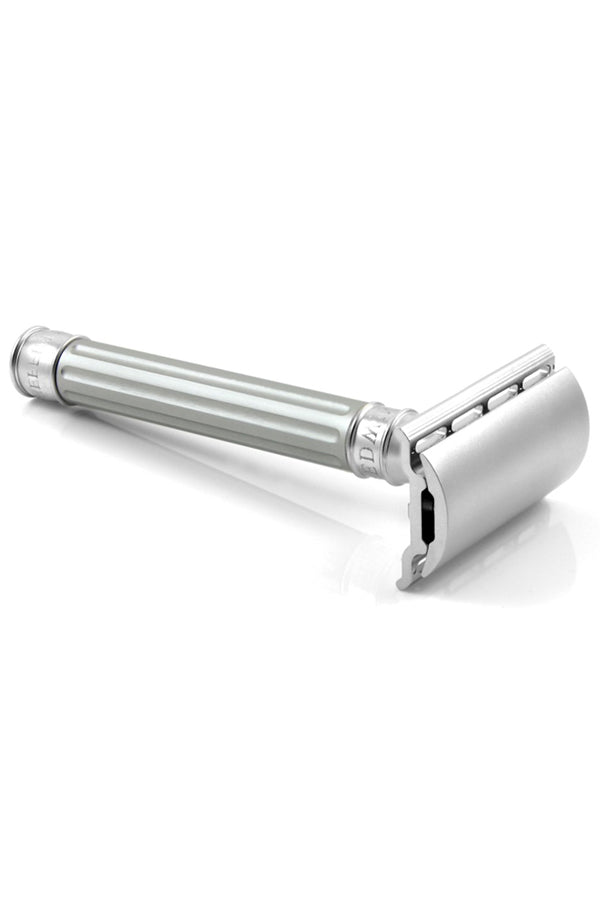 Edwin Jagger 3ONE6 double edge safety razor Silver RVS - Manandshaving - Edwin Jagger 3ONE6