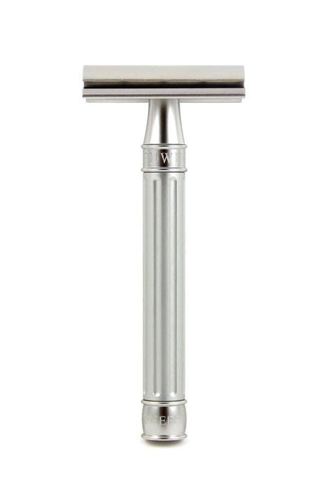 Edwin Jagger 3ONE6 double edge safety razor Silver RVS - Manandshaving - Edwin Jagger 3ONE6
