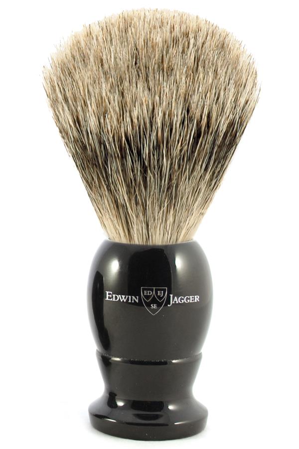 Edwin Jagger scheerkwast dassenhaar zwart M - Manandshaving - Edwin Jagger