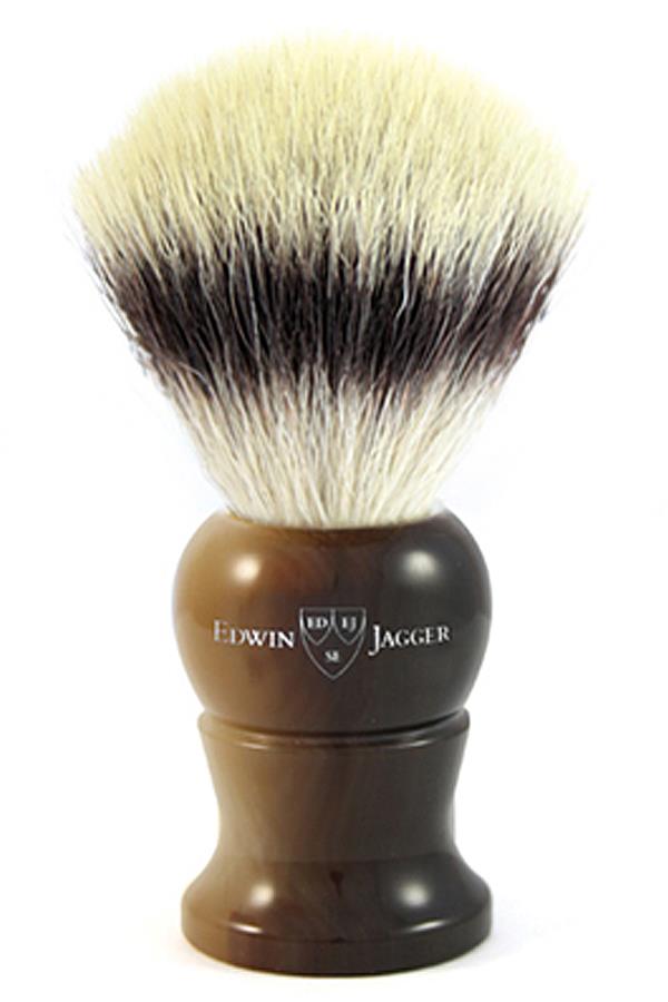 Edwin Jagger scheerkwast synthetische haar hoorn M - Manandshaving - Edwin Jagger