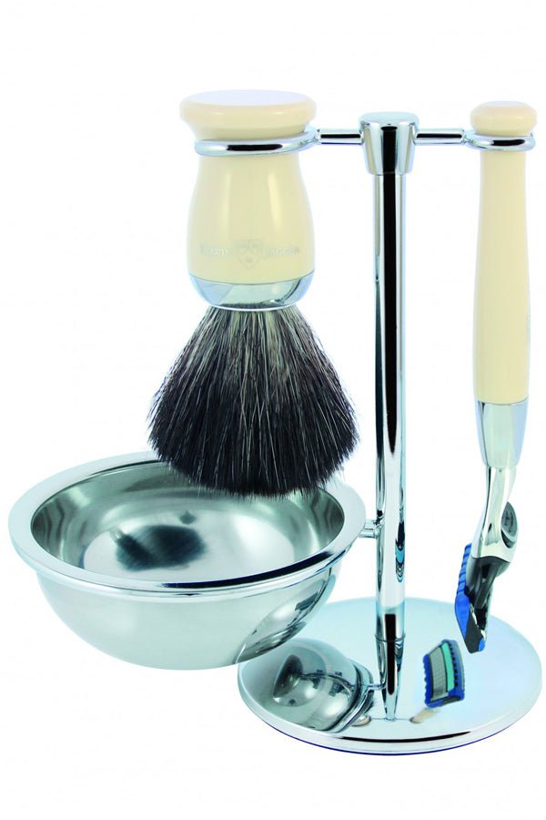 Edwin Jagger scheerset S21M727CRFB - Synthetisch - Fusion - Wit - Manandshaving - Edwin Jagger