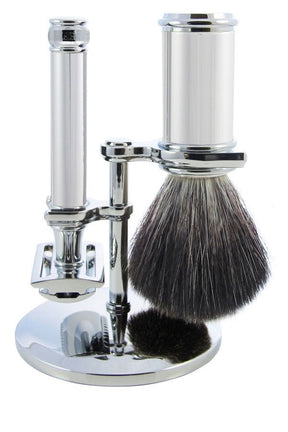 Edwin Jagger scheerset S21M8911 - Synthetisch - Chroom - Manandshaving - Edwin Jagger