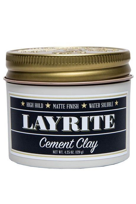 Layrite Cement Hair Clay Pomade 120gr - Manandshaving - Layrite