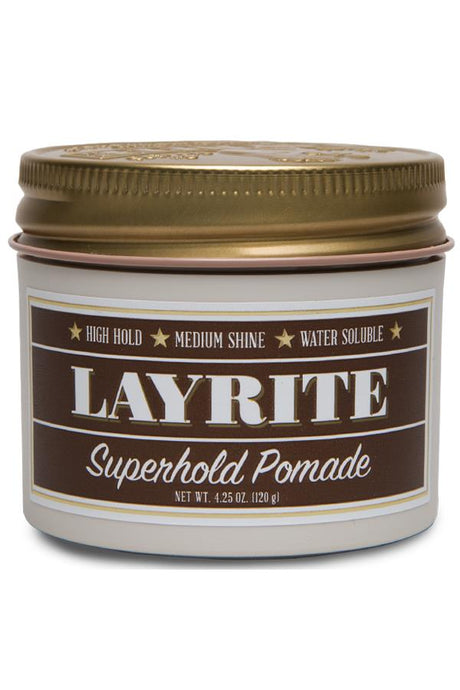 Layrite Superhold Pomade 120gr - Manandshaving - Layrite