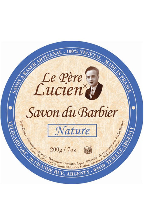 Le Pere Lucien scheercrème ongeparfumeerd Nature 200gr - Manandshaving - Le Pere Lucien