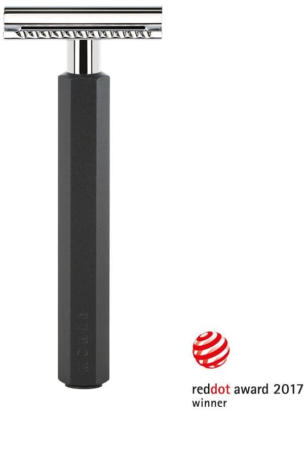 Muhle Hexagon double edge safety razor Graphite - Veiligheidsscheermes ...