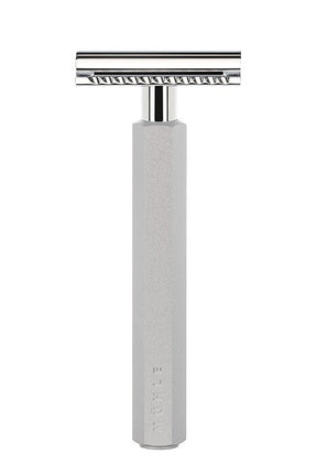 Muhle Hexagon double edge safety razor Silver - Manandshaving - Muhle Hexagon