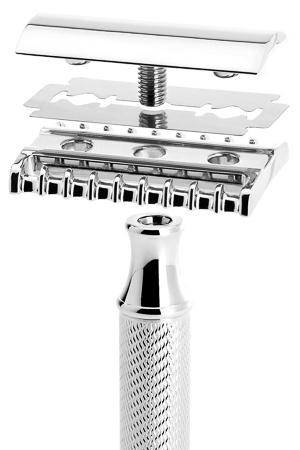 Muhle R41 double edge safety razor met tandkam chroom - Manandshaving - Muhle