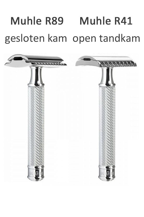 Muhle R89 Grande double edge safety razor Chroom - Manandshaving - Muhle