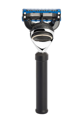Muhle reisscheermes Fusion TRAVEL zwart aluminium - Manandshaving - Muhle