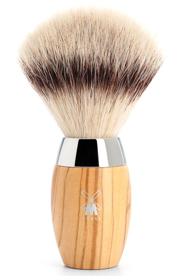 Muhle shaving brush synthetic hair KOSMO olive wood