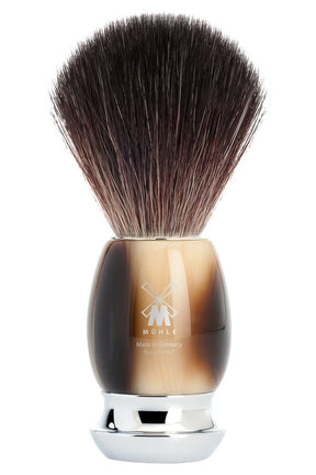 Muhle scheerkwast synthetisch haar VIVO hoornbruin - Manandshaving - Muhle