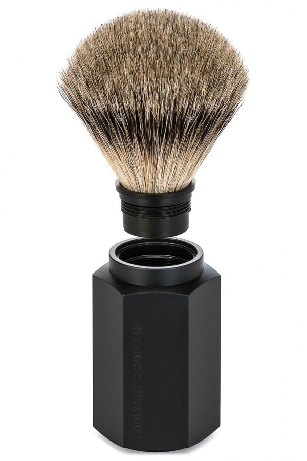 Muhle scheerset Hexagon S31MHXG - Synthetisch - Graphite - Manandshaving - Muhle Hexagon