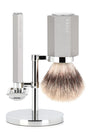 Muhle scheerset Hexagon S31MHXGPURE - Synthetisch - Silver - Manandshaving - Muhle Hexagon