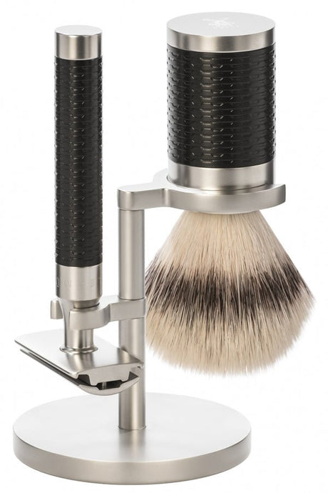 Muhle scheerset ROCCA S31M96SR - Synthetisch - RVS matzwart - Manandshaving - Muhle