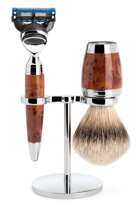 Muhle scheerset Stylo S091H71F - Dashaar - Fusion - Thujahout - Manandshaving - Mühle Stylo