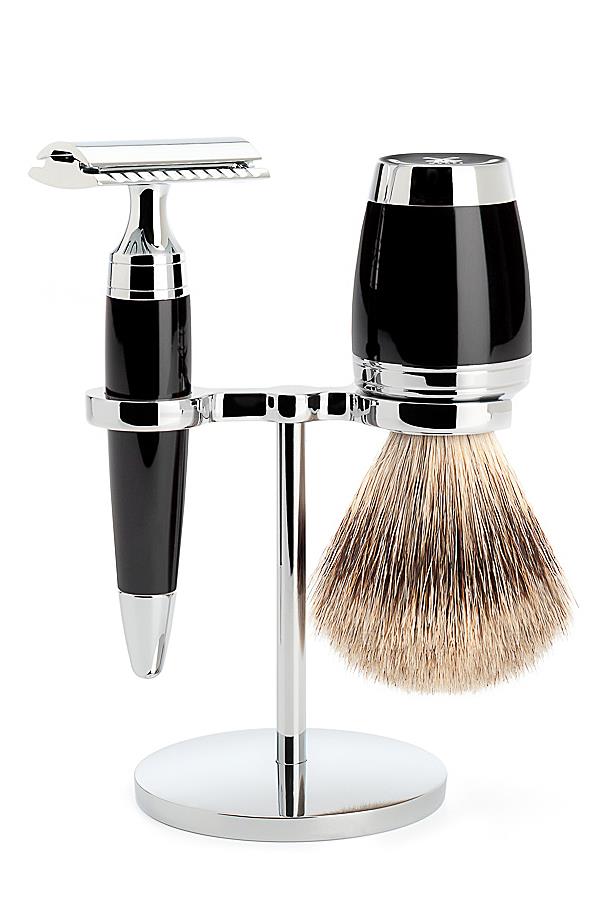 Muhle scheerset Stylo S091K76SR - Dassenhaar - Safety razor - Zwart - Manandshaving - Mühle Stylo