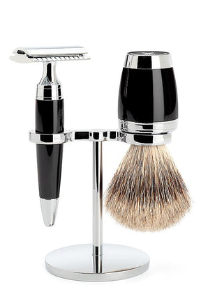 Muhle scheerset Stylo S091K76SR - Dassenhaar - Safety razor - Zwart - Manandshaving - Mühle Stylo