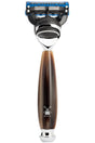 Muhle VIVO scheermes Fusion Hoornbruin - Manandshaving - Muhle