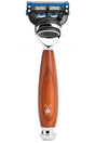 Muhle VIVO scheermes Fusion Pruimenboomhout - Manandshaving - Muhle