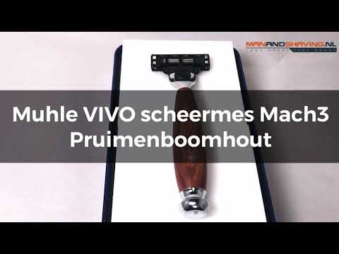 Muhle VIVO razor Mach3 plum wood