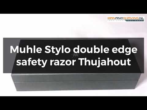 Rasoir de sûreté à double tranchant Stylo Muhle en bois de thuya
