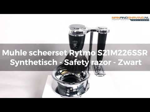 Muhle Scheerset Rytmo S21M226SSR - Synthetic - Safety Razor - Black
