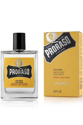 Proraso Single Blade Eau de Cologne Wood & Spice 100ml - Manandshaving - Proraso