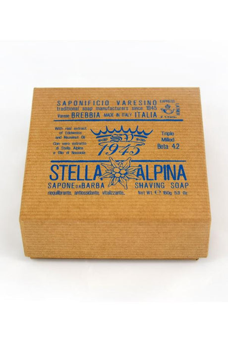 Saponificio Varesino scheerzeep Stella Alpina 150gr - Manandshaving - Saponificio Varesino