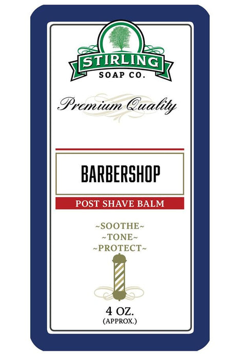 Stirling Soap Co. after shave balm Barbershop 118ml - Manandshaving - Stirling Soap Co.